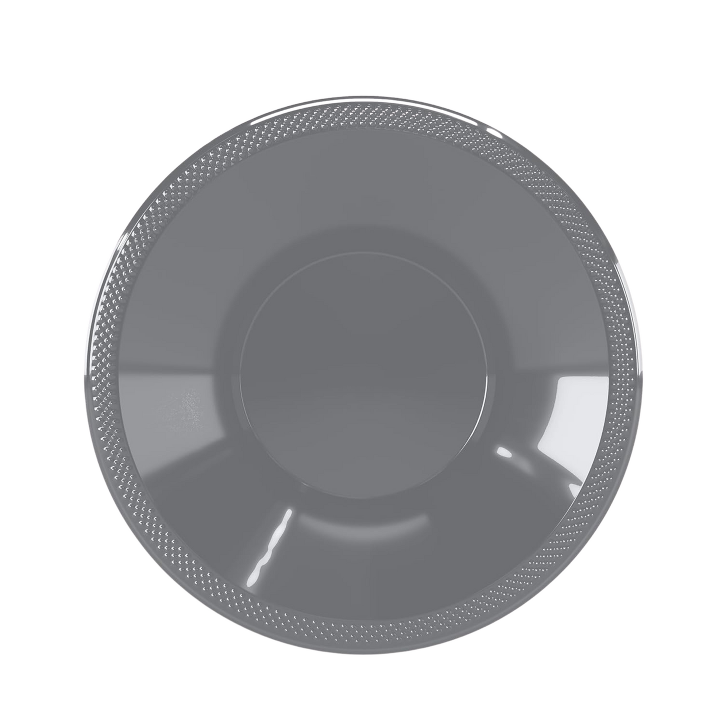 Disposable 12oz Silver Plastic Bowl: 6CT