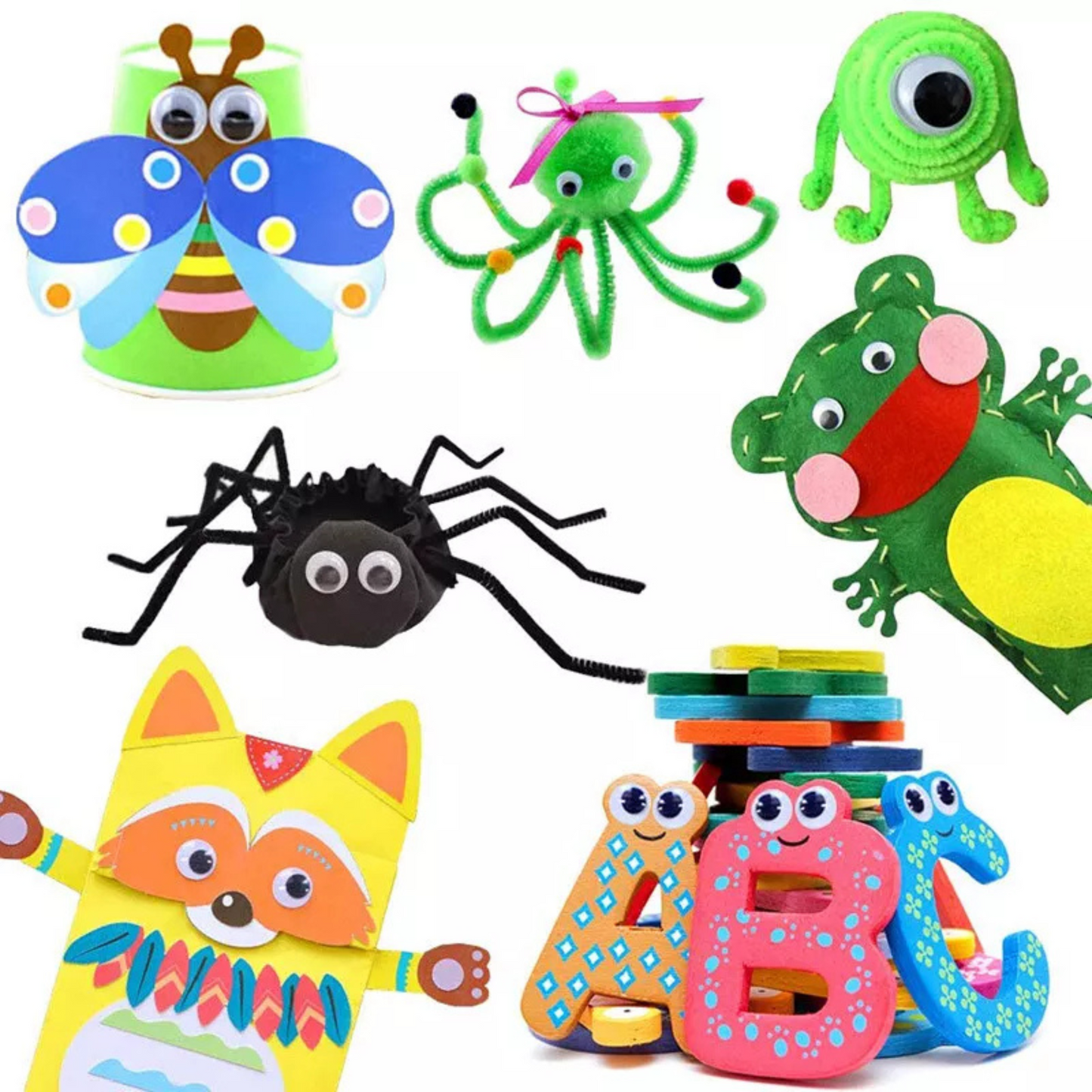 99¢-150 pcs Googly Eyes – Wiggly, Wobbly, Moving Eyes for Crafts – Assorted Sizes for DIY, School, and Art Projects