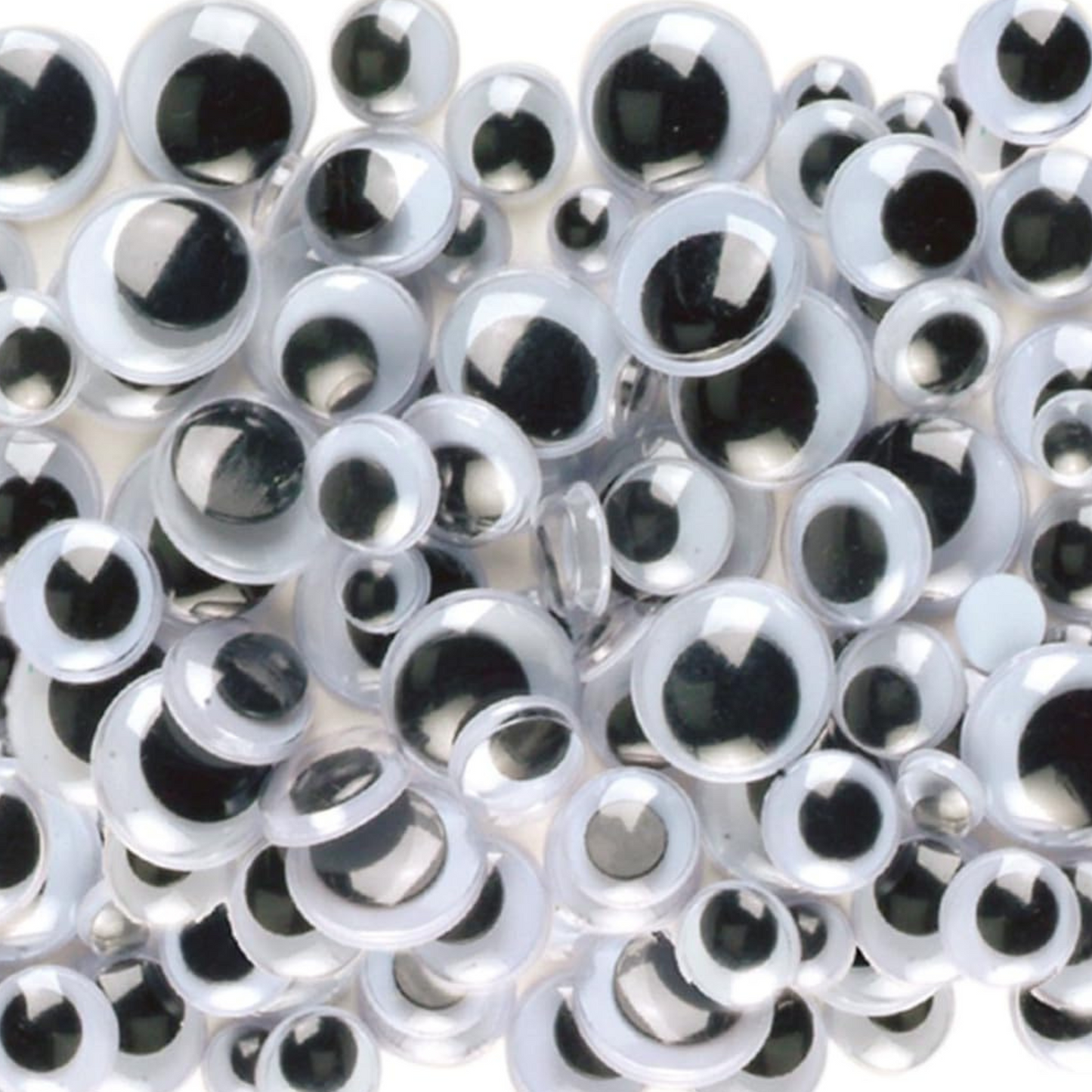 99¢-150 pcs Googly Eyes – Wiggly, Wobbly, Moving Eyes for Crafts – Assorted Sizes for DIY, School, and Art Projects