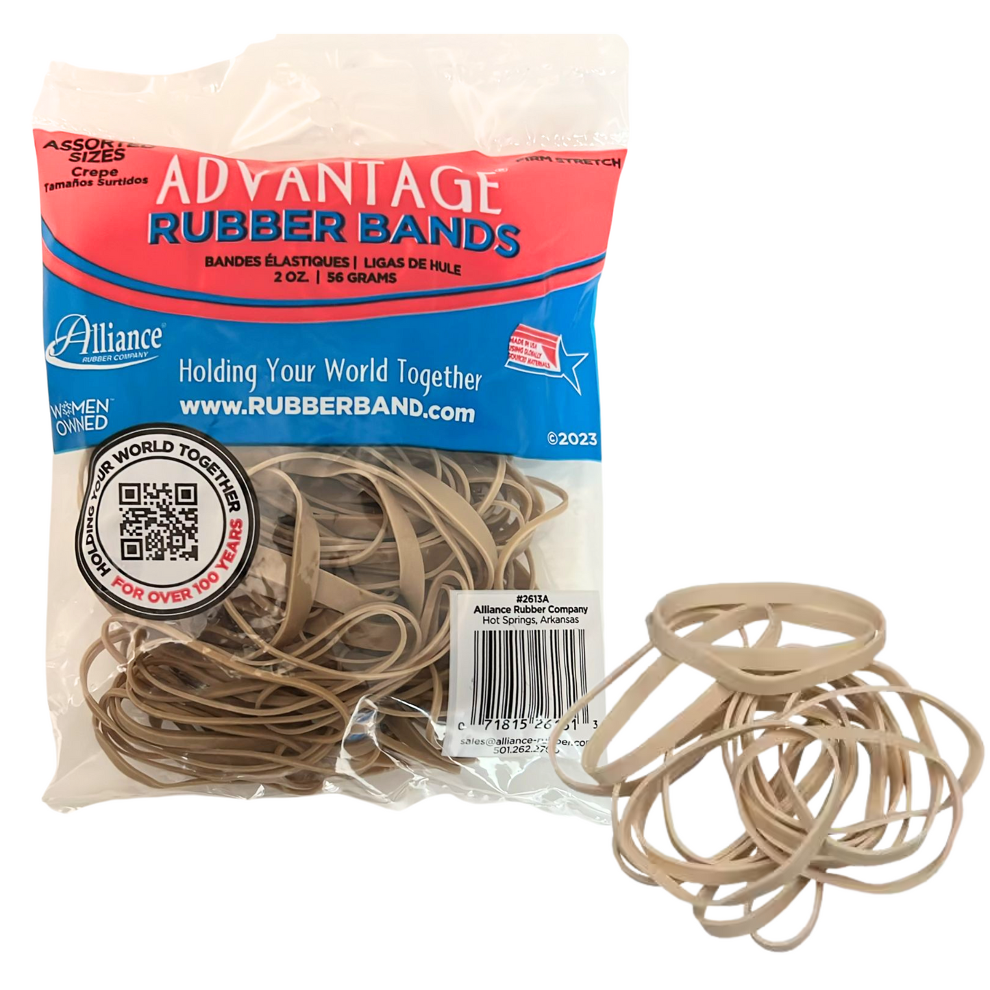 99¢-2oz 56g Yellow Rubber Bands for Office & Home Use
