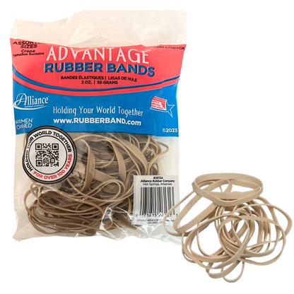 99¢-2oz 56g Yellow Rubber Bands for Office & Home Use