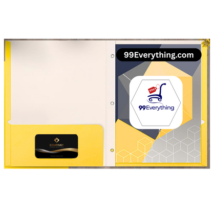 99¢-Two-Pocket Folder with Prongs – Durable Poly Folders