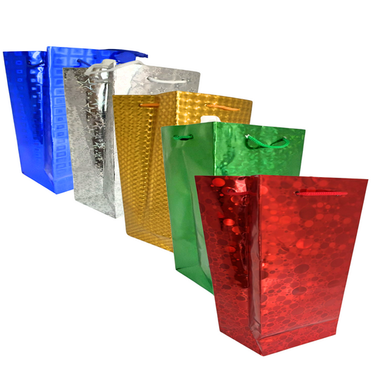 99¢ - Foil & Holographic Gift Bags – 12.5 X 10 X 5 inches: 1CT