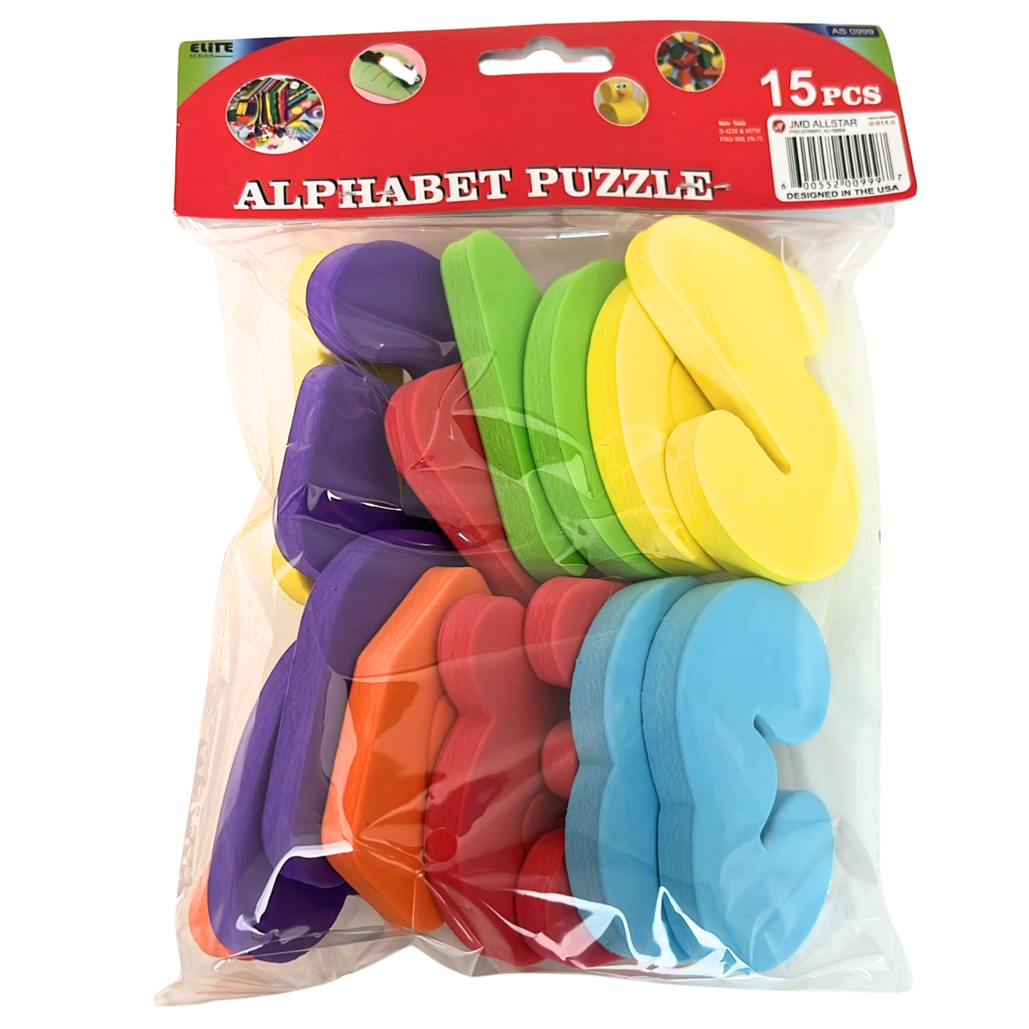99¢-15 Piece Alphabet Puzzle – Educational Foam Letters for Kids