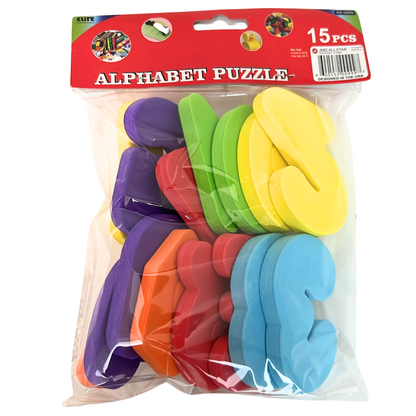 99¢-15 Piece Alphabet Puzzle – Educational Foam Letters for Kids