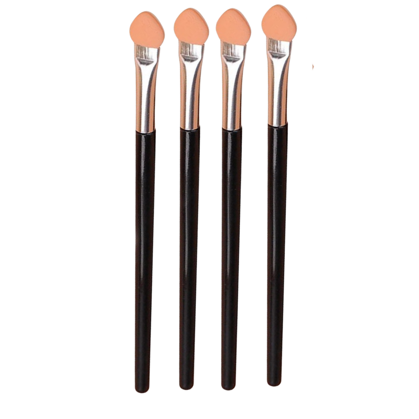 99¢ - 4.6 Inch Eyeshadow Applicator – 4 Pcs Long-Handle Double-Ended Sponge Tip Brushes, 4.6 Inch