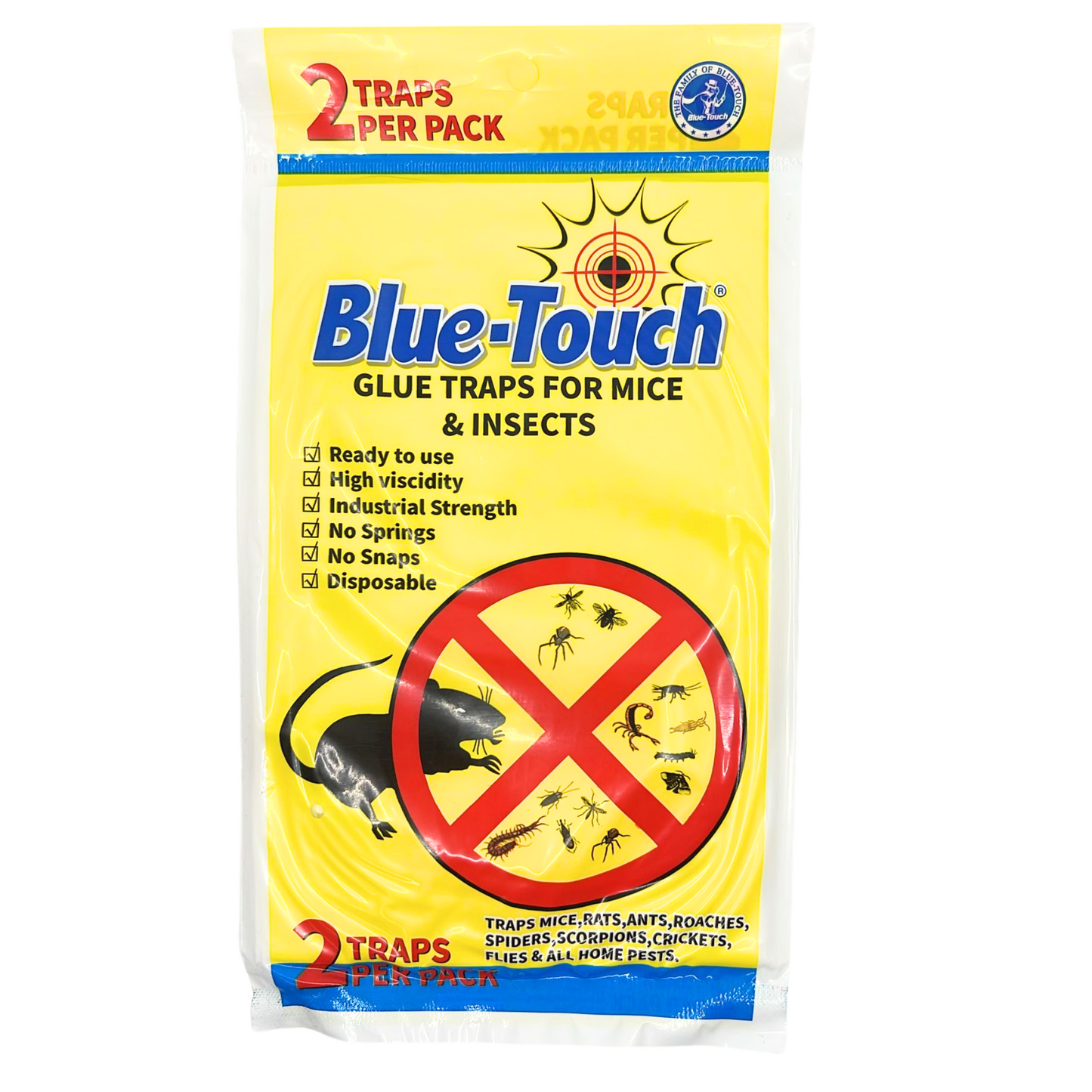 99¢- Blue-Touch Strong Rats Glue Traps for Mouse, Mice & Snakes Crawling Pests