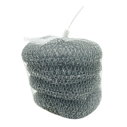 99¢ - Silver Stainless Steel Scrubber Balls: 4CT