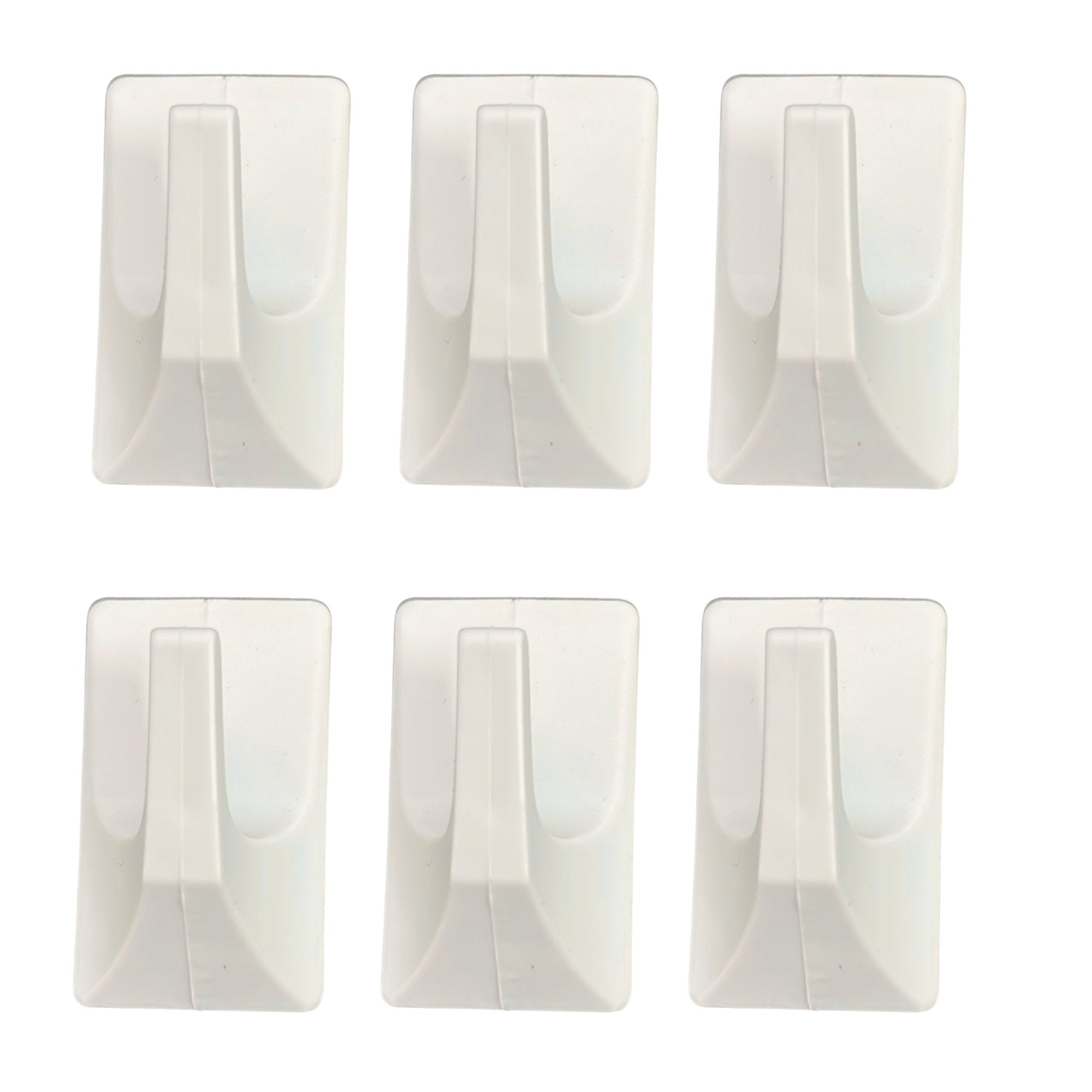 2" Xtra Tuff Adhesive Hooks: 6 Pack Utility Hooks Hardware size and feature image