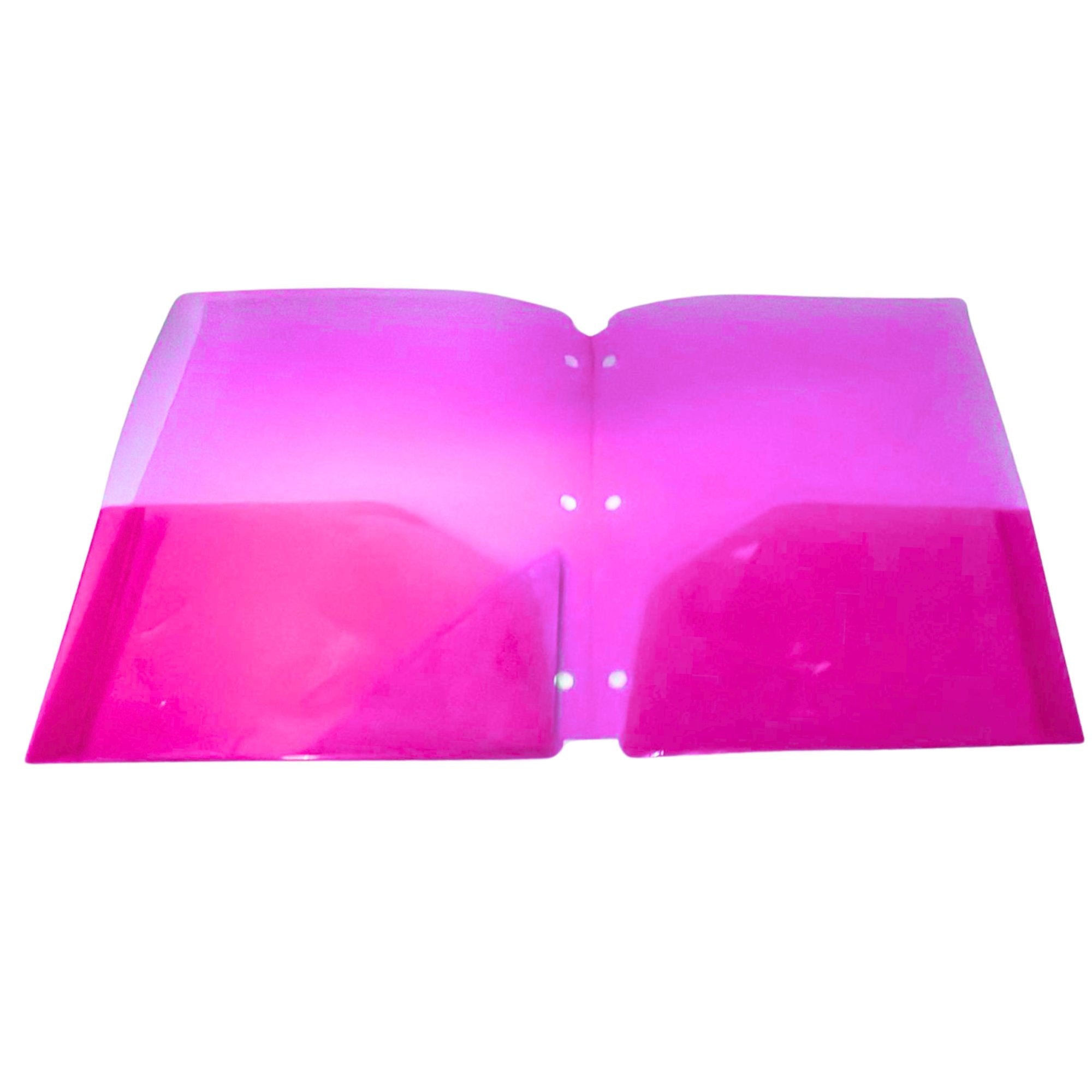 3 Holes Punch with 2 PocketBright Neon Colors Folders : 1 Pack File Folders lifestyle use image