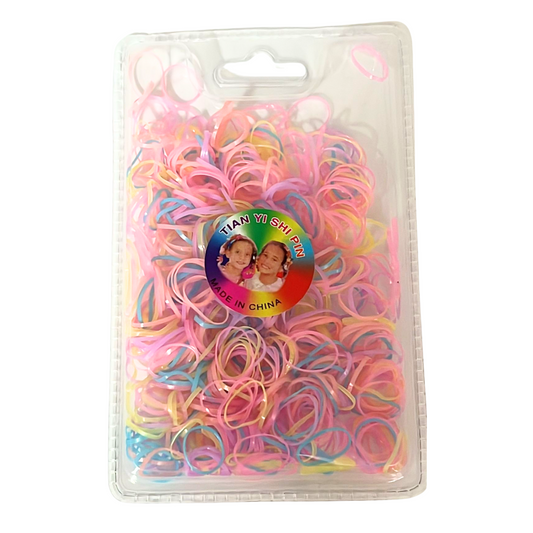 99¢-Assorted Color Hair Rubber Bands – Small Ponytail Holders for Girls, Dogs & Dolls