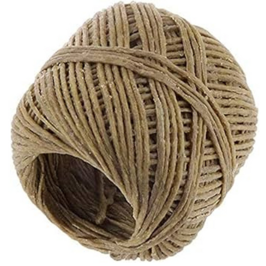 99¢- - Natural Jute Twisted Twine Rope – Strong, Eco-Friendly Cord for Crafts, Gardening & Packaging