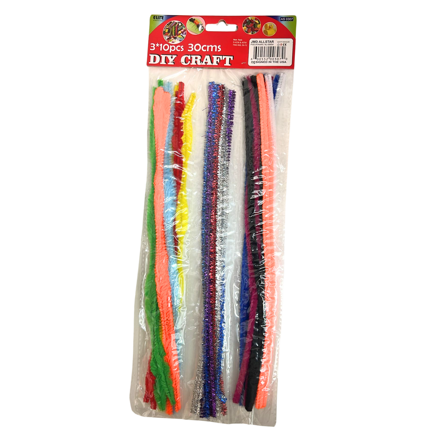 99¢-30 pcs DIY Craft Stems – 30cm Length – 3 Colors, Flexible and Fun for Kids’ Crafts, Art Projects & Decoration