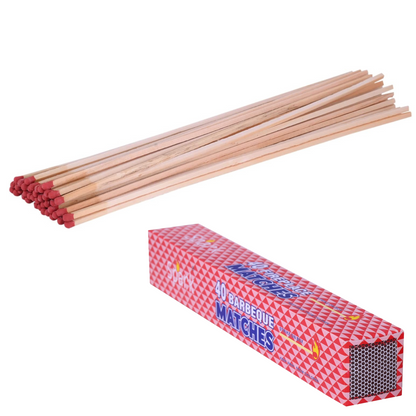 99¢ - Long Wooden Matches for Barbeque Grilling, Fireplace, Camping, Candles | 11" Long: 1CT