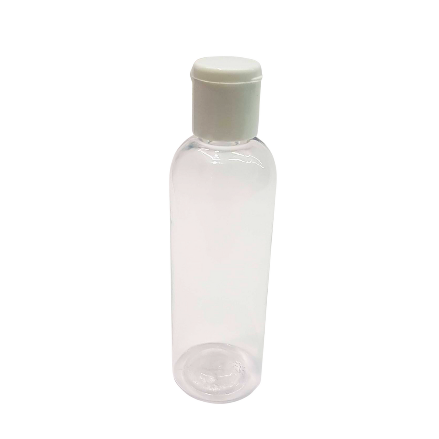 99¢- 2oz Flip Cap Clear Soft Plastic Bottle – Refillable Travel and Toiletry Container for Liquids and Lotions