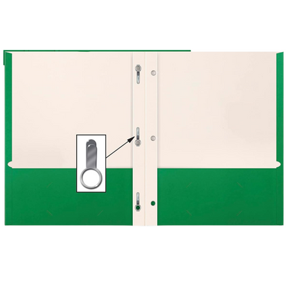 99¢-Two-Pocket Folder with Prongs – Durable Poly Folders