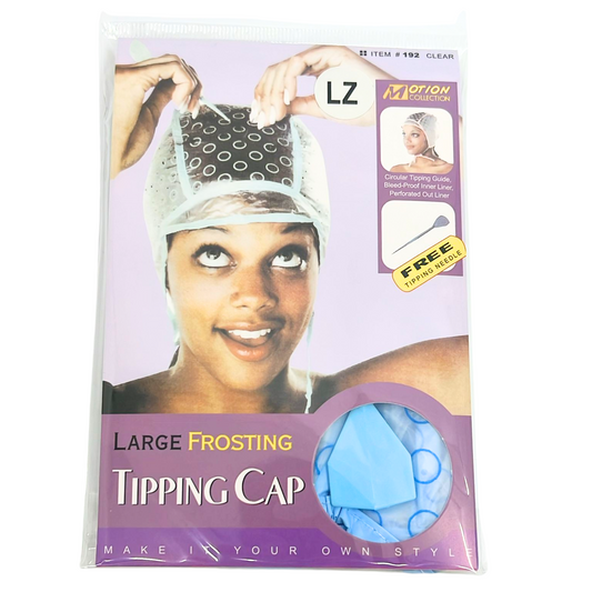 99¢- Large Frosting Tipping Cap with Needle & Guide – Bleed-Proof Liner: 1CT