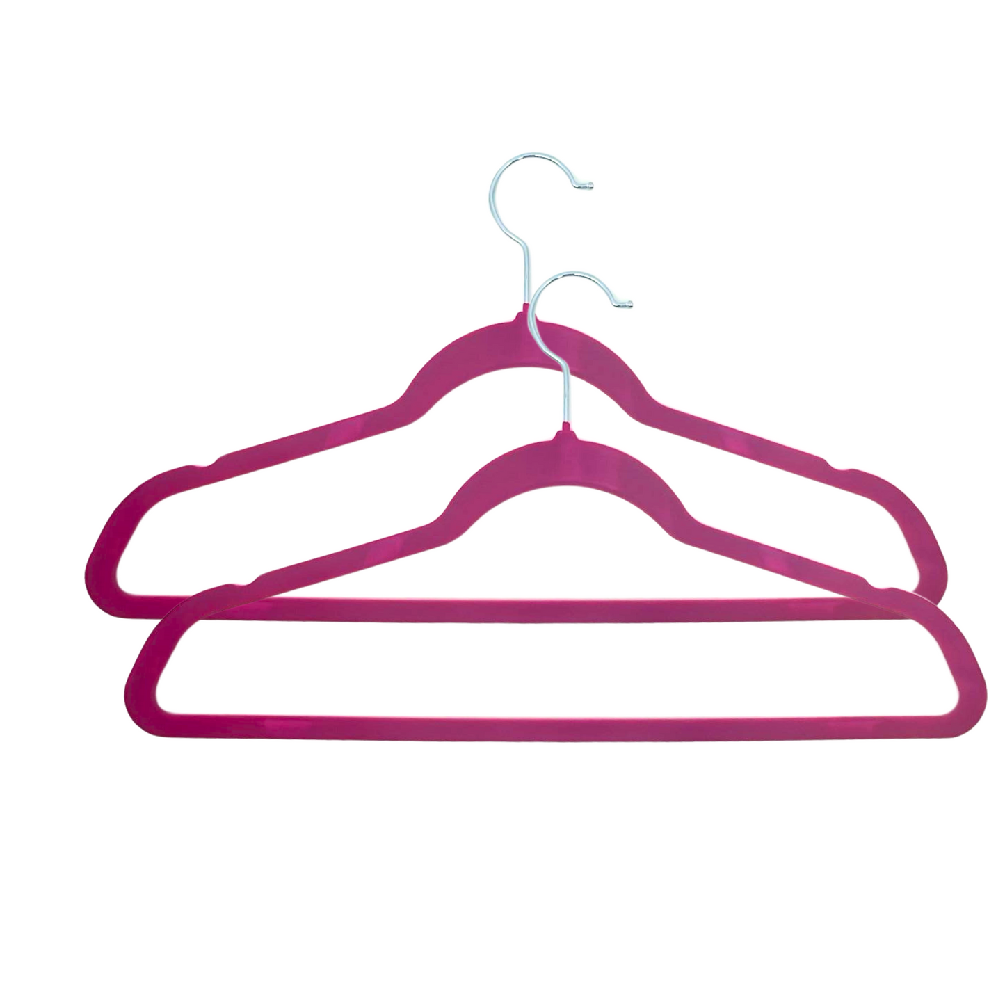 99¢ - Basics Slim Velvet Non-Slip Suit Hangers – Pack of 2, Space-Saving Ultra-Thin Design with 360° Swivel Hook: 1CT