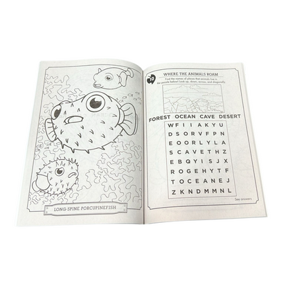 99¢ - Wild Animal Kingdom Coloring & Activity Book – Kids Ages 4 to 8 Fun Learning Adventure Book: 1CT