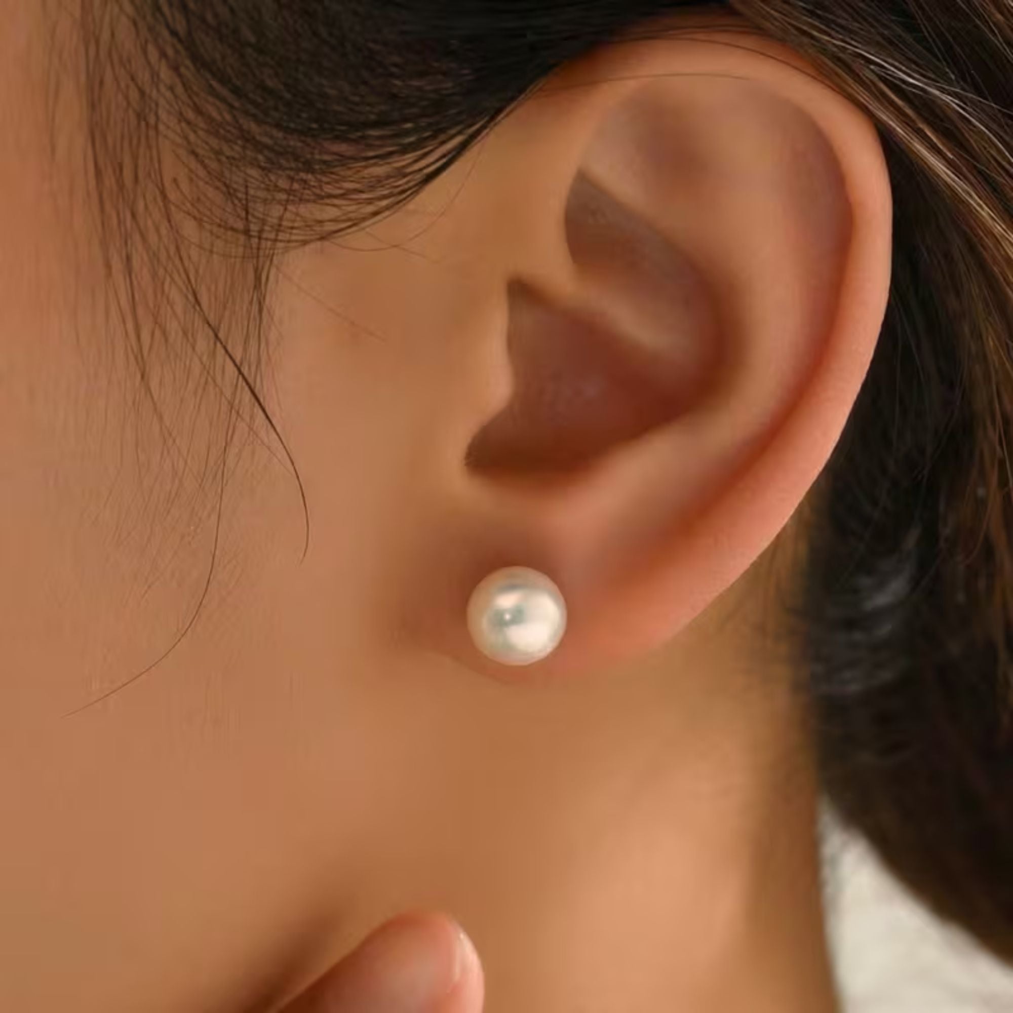 Pearl Stud Earrings for Girls & Women: 1 Pair Earing product image 5