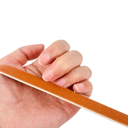99¢-16 Pcs Nail File Set, Wooden Emery Board – Dual-Sided Manicure Tool