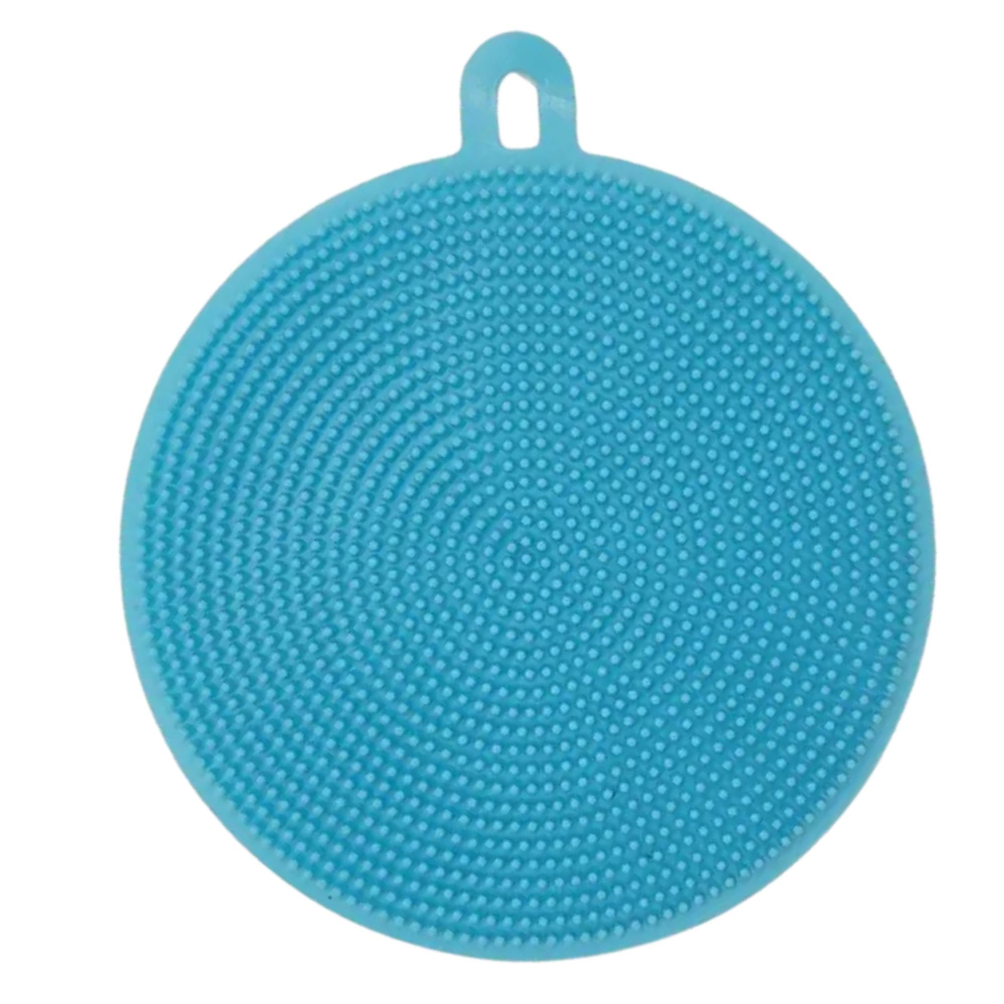 4.3" Round Silicone Sponge Scrubber: 1 Pack Sponges & Scouring Pads Kitchen Accessories product image 9