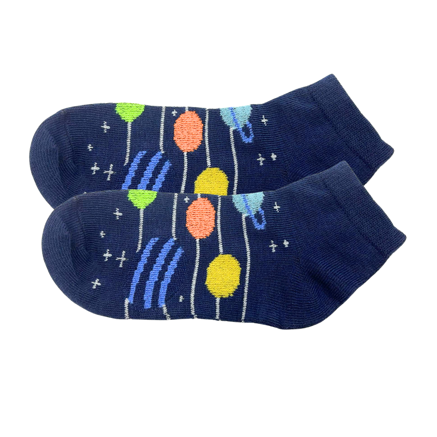 99¢ - Soft & Stretchy Pair of Comfort Fit Navy Blue Kids’ Ankle Socks: 1CT