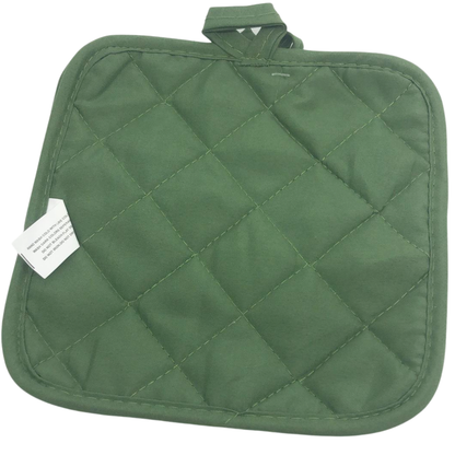 99¢-  Heat-Resistant Pot Holder for Oven – Quilted Cotton Hot Pad for Baking, Cooking, and All Grilling: 1CT