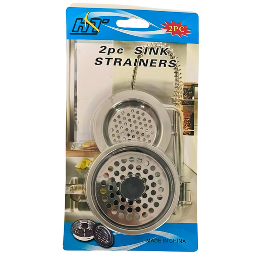 99¢- -2 PCS Stainless Steel Sink Strainers | Kitchen & Bathroom Drain Protectors