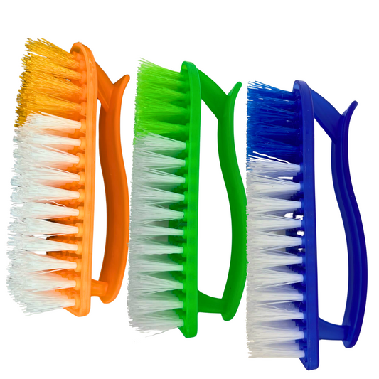 99¢- Iron Style Scrub Brush – Hard Bristle Plastic Cleaning Brush for Laundry,and Household Use