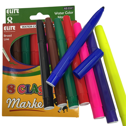 99¢ Elite Series – Vibrant Watercolor Markers:8CT