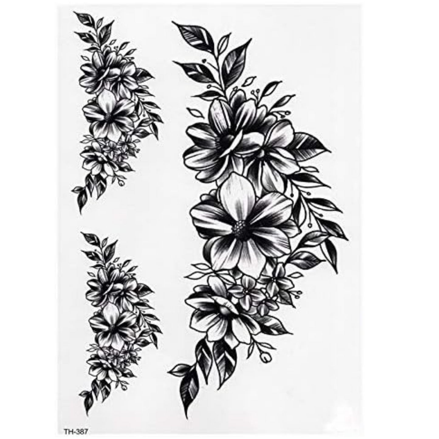 99¢- Temporary Long-Lasting Tattoo Sticker – Semi-Permanent Black Body Art for Men & Women: 1CT