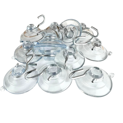 99¢ - Pothook Suction Cup Pothook Punch 1.5" –  Removable Suction Hooks for Easy Hanging: 12CT