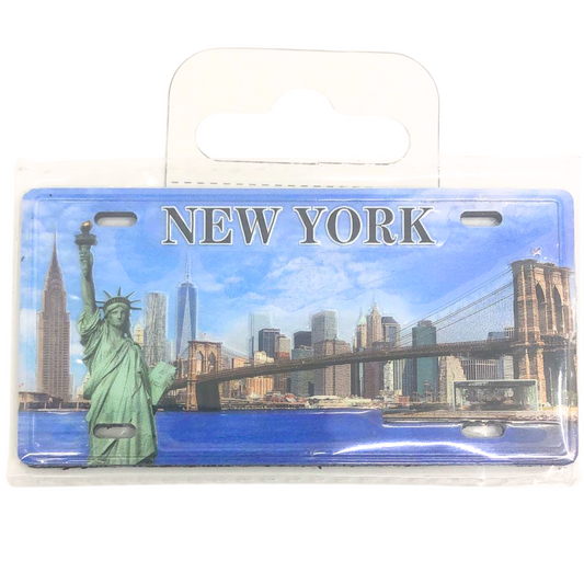 99¢ Souvenir New York Plate – Decorative Metal Sign for Art, Crafts, Gifts & Home Décor - 1CT