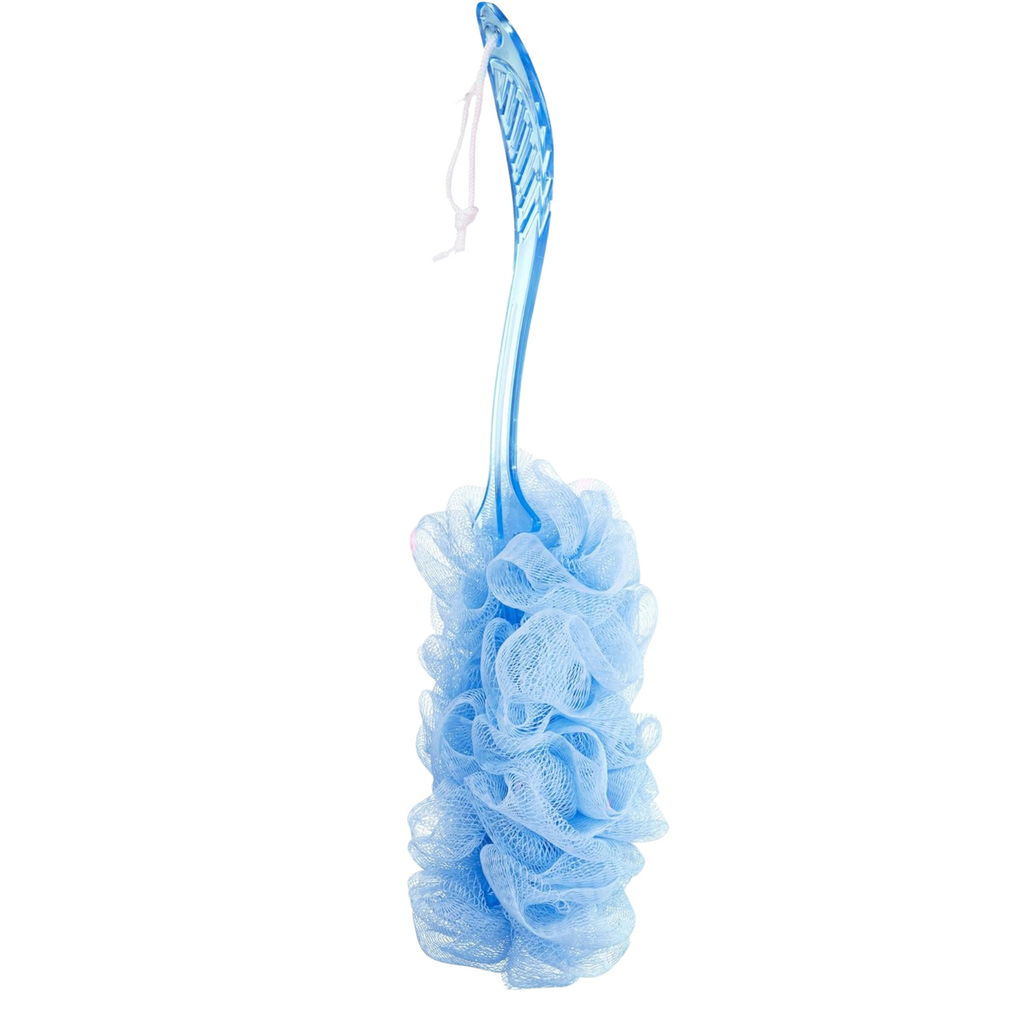 99¢ - Long Loofah Stick with Crystal Handle – Exfoliating Bath Scrubber: 1CT