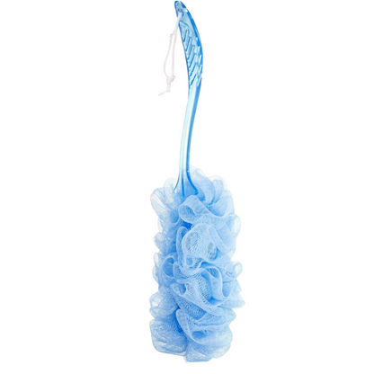 99¢ - Long Loofah Stick with Crystal Handle – Exfoliating Bath Scrubber: 1CT