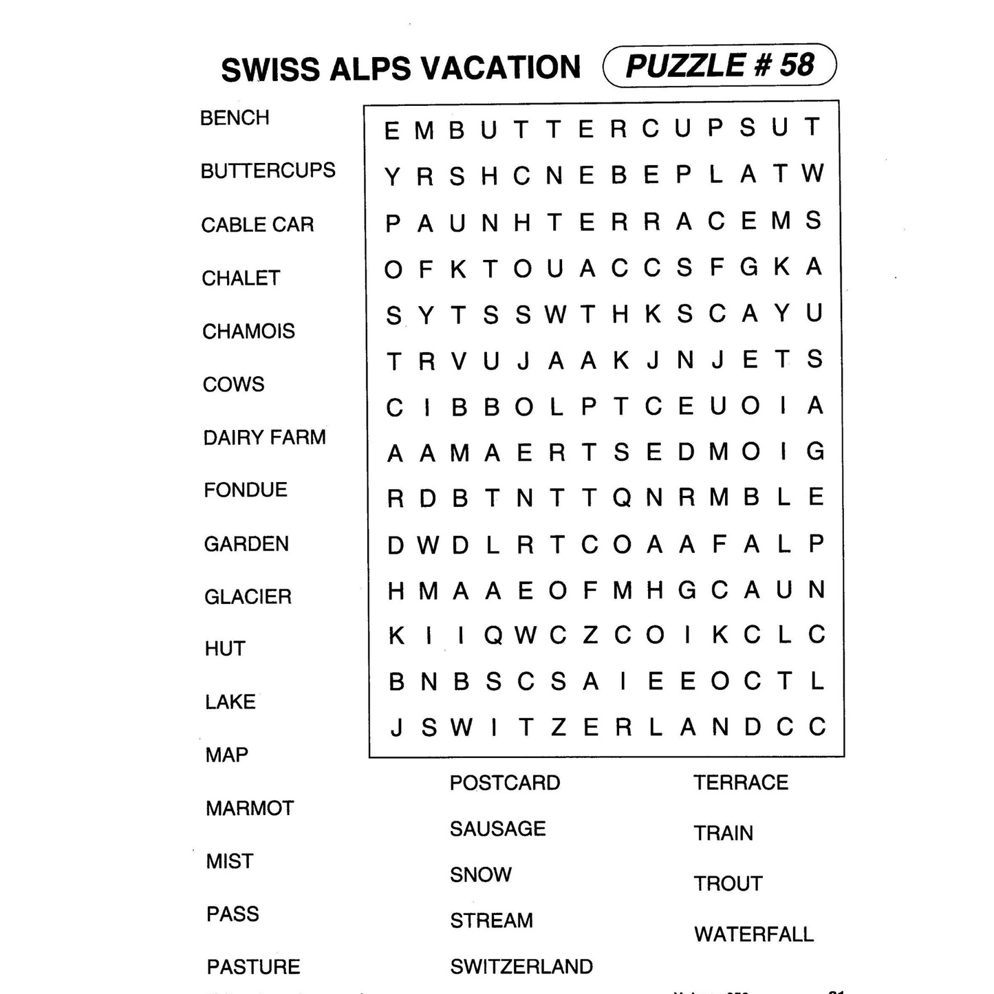 99¢-Pocket Puzzle Large Print Word Finds – Easy on the Eyes, Fun for the Mind!