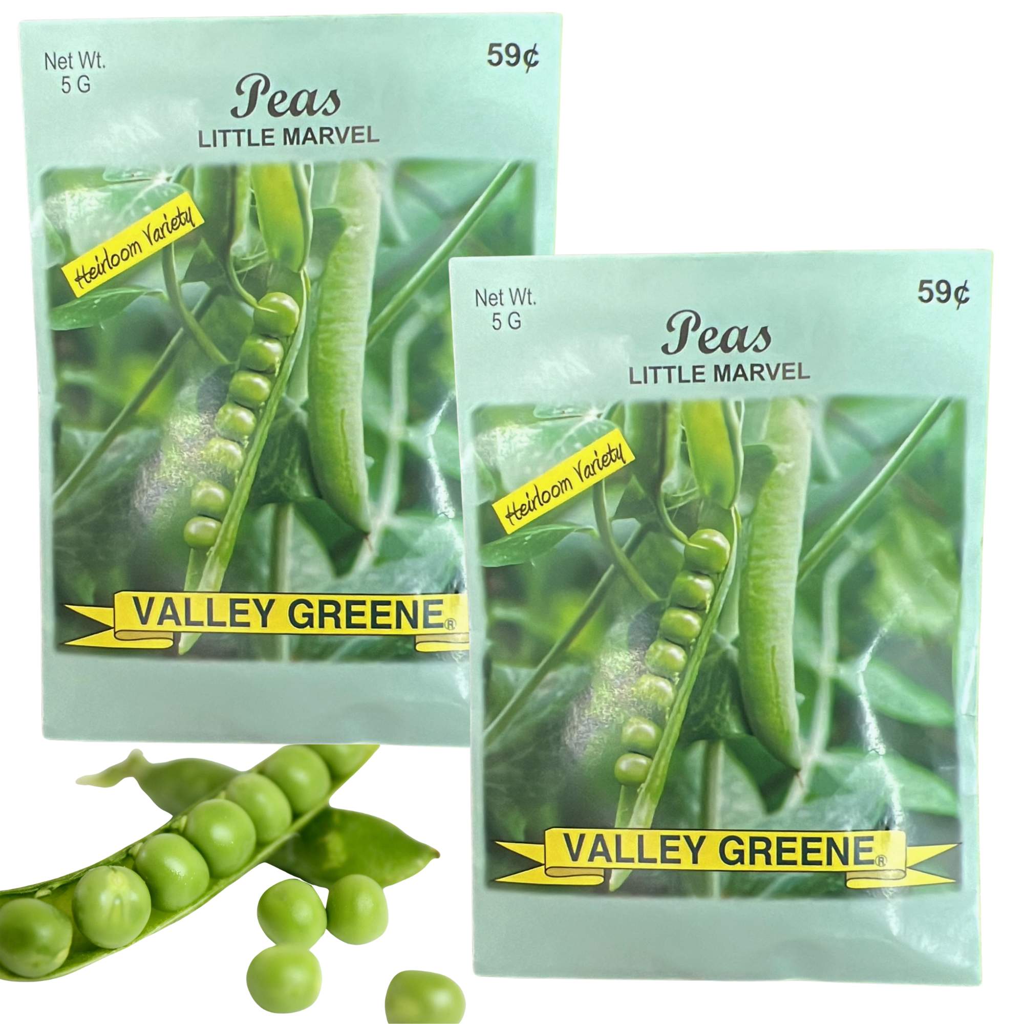 Valley Greene 5g Little Marvel Pea Heirloom Variety Seeds: 2 Pack main product image