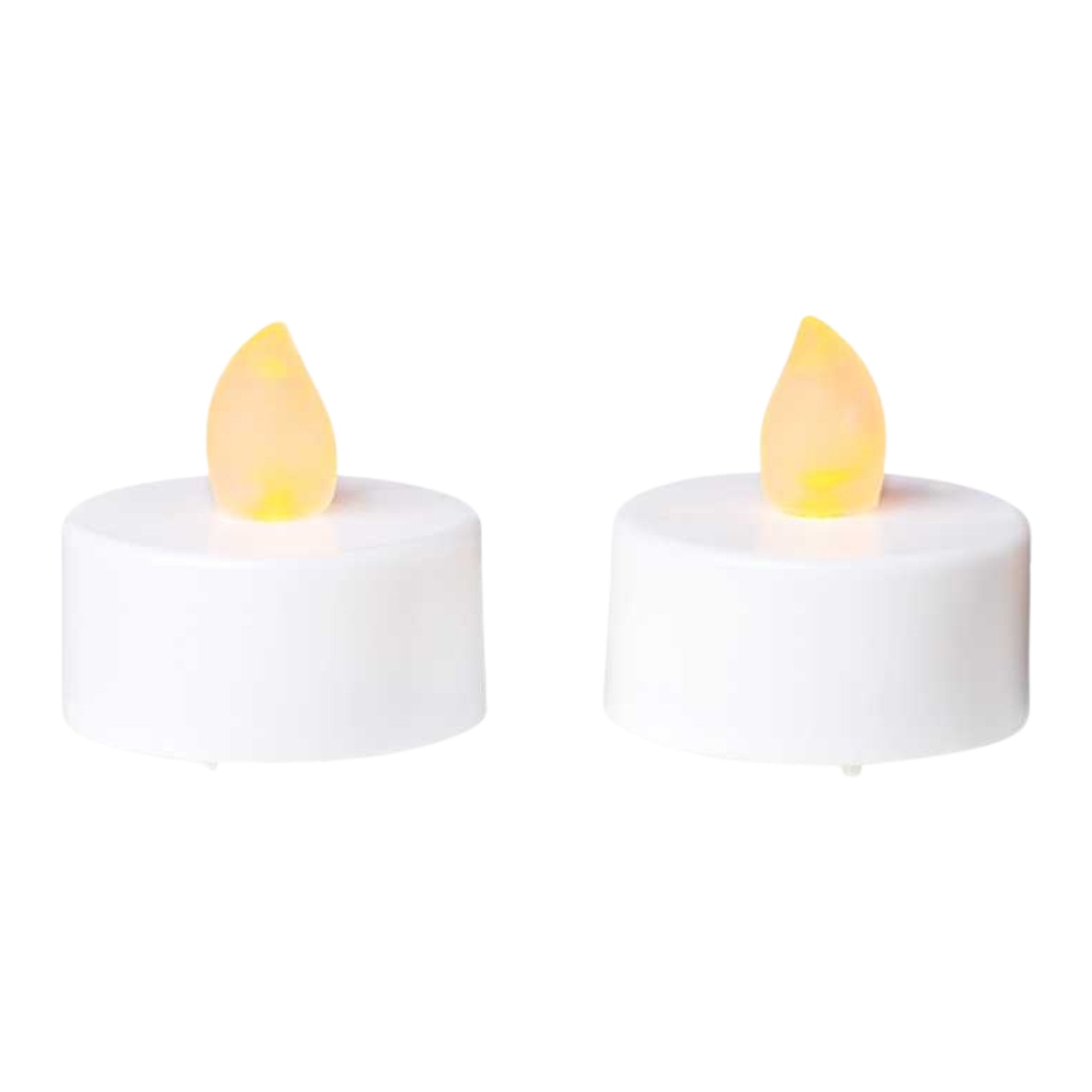 Battery Operated Amber LED Tea light Candle :2 Pack Flameless Candles lifestyle use image