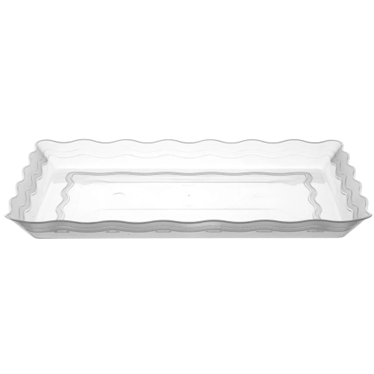 9''X13'' Clear Plastic Rectangular Tray Kitchen Catalog, Disposable Plates main product image