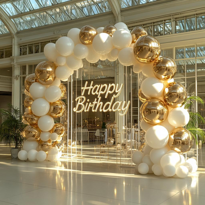99¢-  12" Latex Balloons – 10 Pack, White, Helium-Quality Party Balloons for Decorations & Events