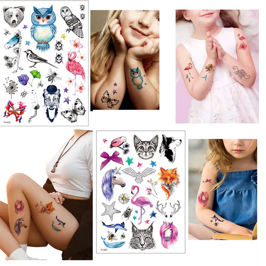 Colored Semi Permanent /Temporary Long-Lasting Tattoo for Kids: 1CT