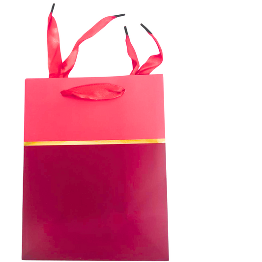 99¢- Gift Bag – 1 pcs Festive and Reusable Bag for Celebrating Special Moments ..Red Ribbon: 1CT