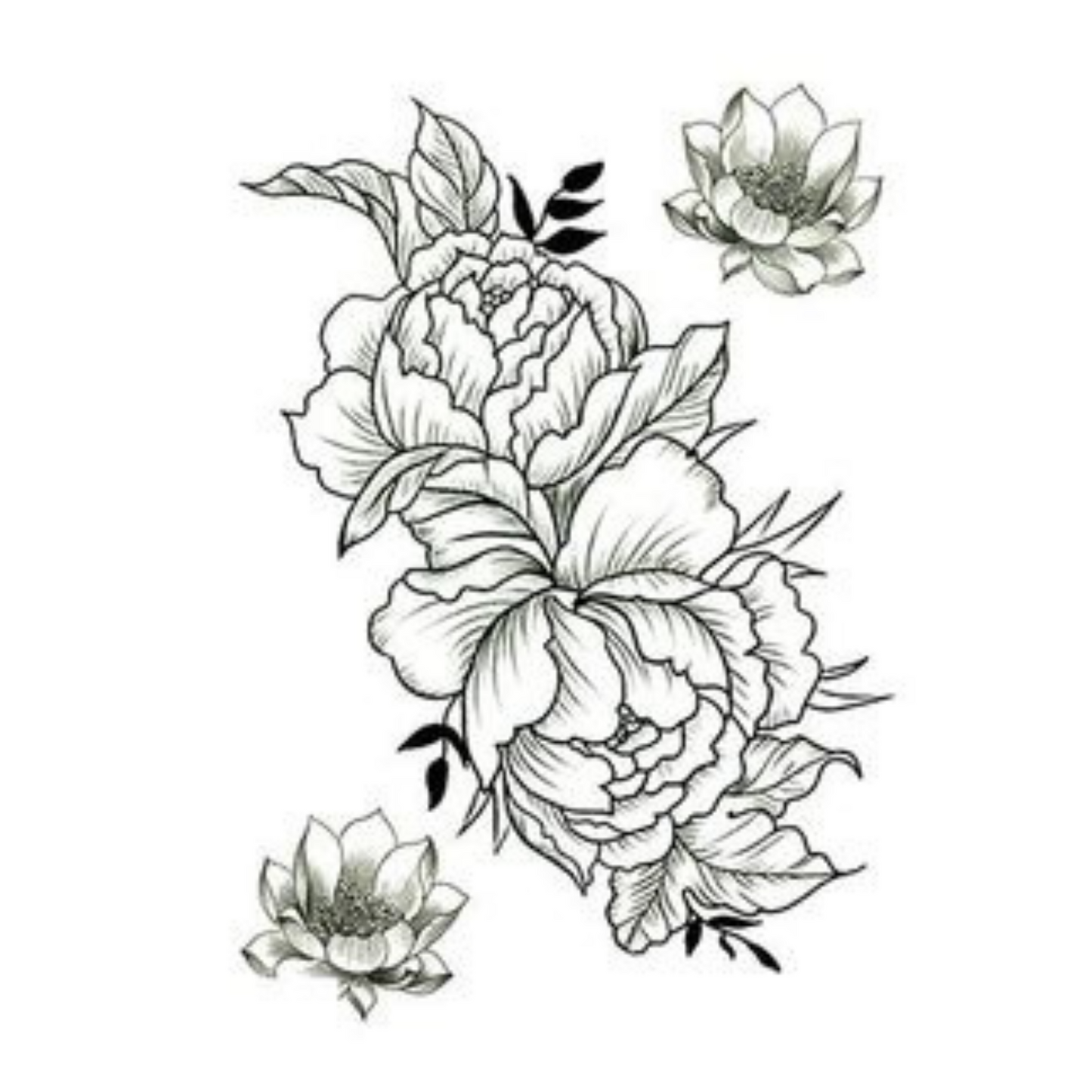 99¢- Temporary Long-Lasting Tattoo Sticker – Semi-Permanent Black Body Art for Men & Women: 1CT