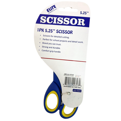 99¢-5.25" Round Tip Stainless Steel Scissors :1CT