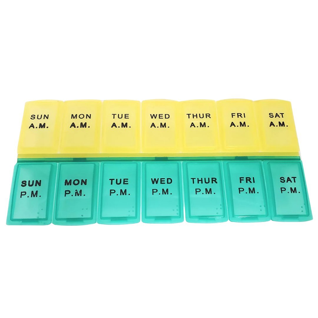 AM/PM 7 Day Pill Box Organizer1:CT Personal Care Safety lifestyle use image