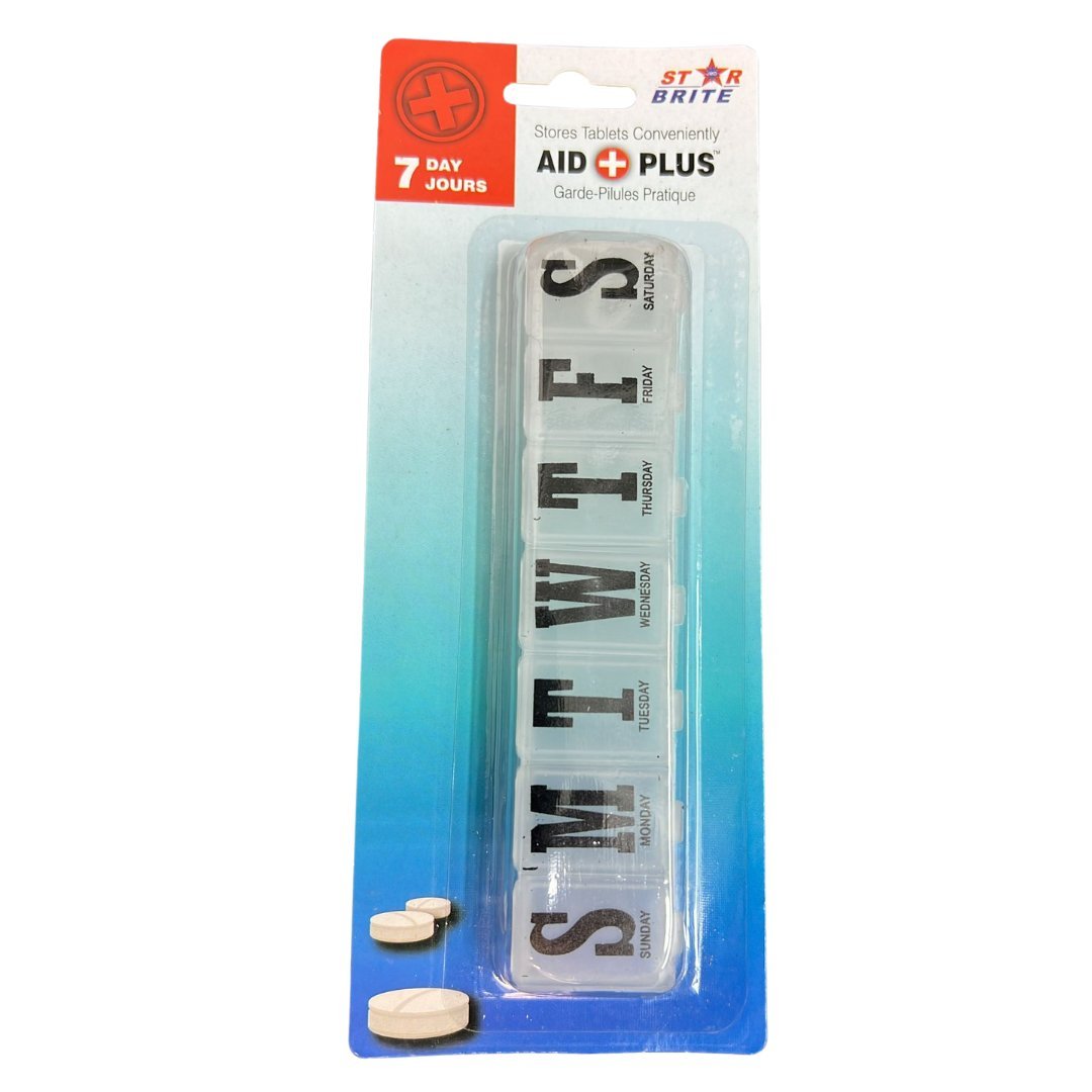 7 Day Plastic Pill Case: 1 Pack Personal Care Safety main product image
