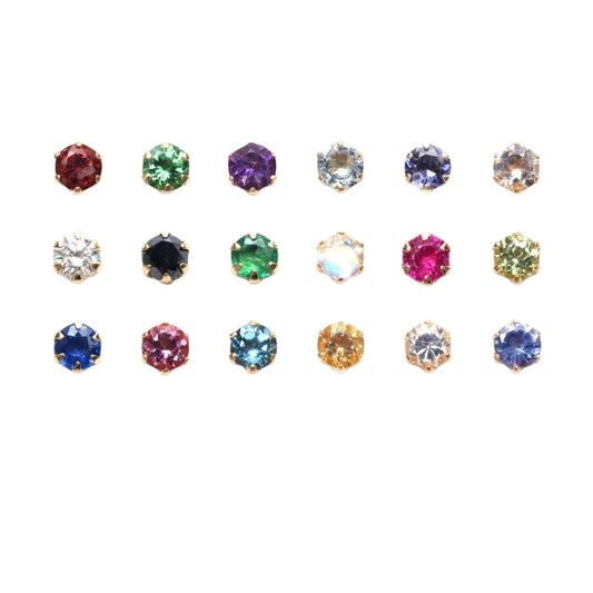 Collection of multicolored gemstones on a white background