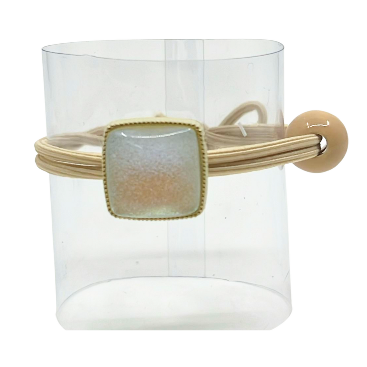 99¢- Elastic Hair Tie – Elegant Accessory: 1CT