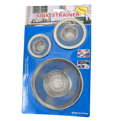 99¢ -  Sink Strainers – 3 in a Pack Stainless Steel Mesh: 1CT